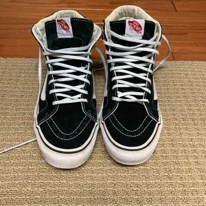 Vans black and white classic high top